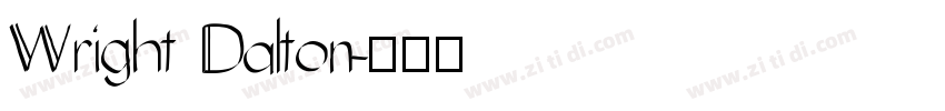 Wright Dalton字体转换
